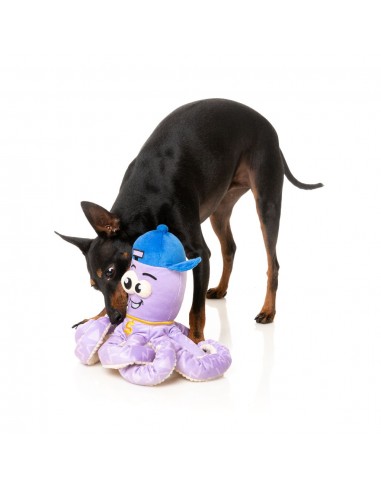 Peluche para cães FuzzYard Octo-Pose Hip Hoptapus polvo com apito