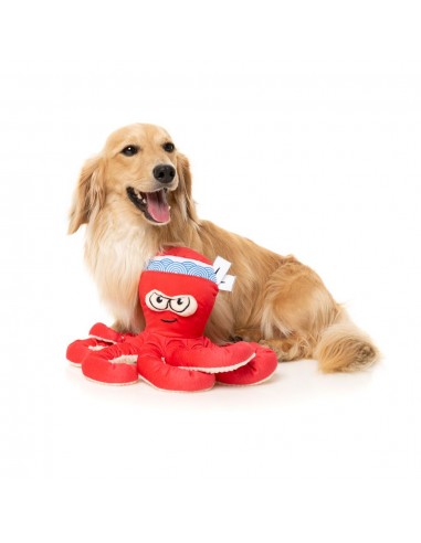 Peluche para cães FuzzYard Octo-Pose Takoyaki polvo com apito