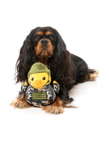 Peluche para cães FuzzYard Commanduck pato com apito