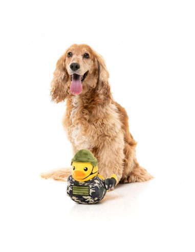 Peluche para cães FuzzYard Commanduck pato com apito