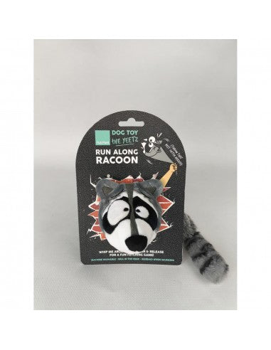 Peluche para cães com som FuzzYard The Yeetz Run Along Racoon