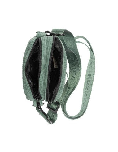 Bolsa de passeio para cães em bombazina FuzzYard Life Myrtle Green