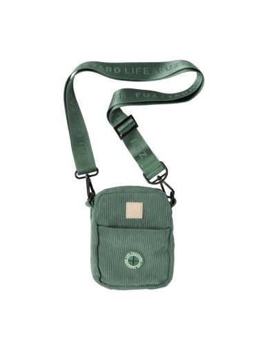 Bolsa de passeio para cães em bombazina FuzzYard Life Myrtle Green