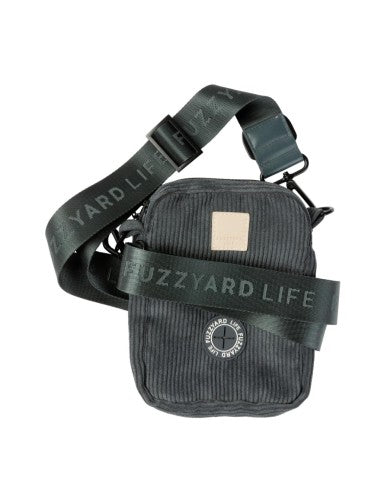 Bolsa de passeio para cães em bombazina FuzzYard Life Slate Grey