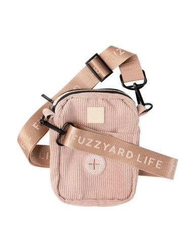 Bolsa de passeio para cães em bombazina FuzzYard Life Soft Blush