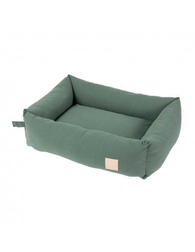 Cama para cães em algodão FuzzYard Life Myrtle Green (tamanho S)