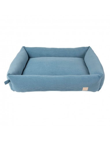 Cama para cães em bombazina FuzzYard Life French Blue (tamanho L)