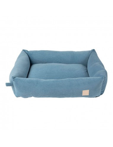 Cama para cães em bombazina FuzzYard Life French Blue (tamanho M)