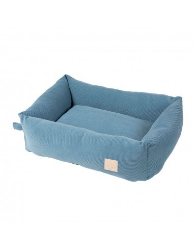 Cama para cães em bombazina FuzzYard Life French Blue (tamanho S)