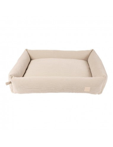 Cama para cães em bombazina FuzzYard Life Sandstone (tamanho L)