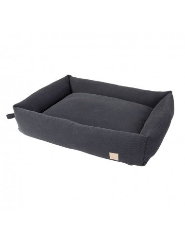 Cama para cães em bombazina FuzzYard Life Slate Grey (tamanho L)