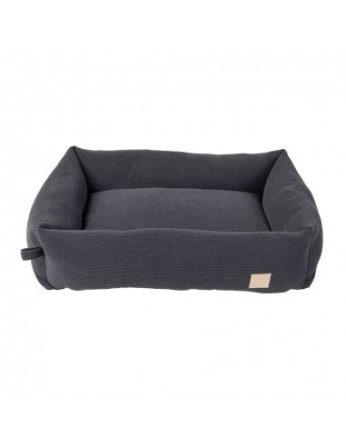Cama para cães em bombazina FuzzYard Life Slate Grey (tamanho M)