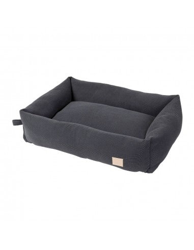 Cama para cães em bombazina FuzzYard Life Slate Grey (tamanho M)