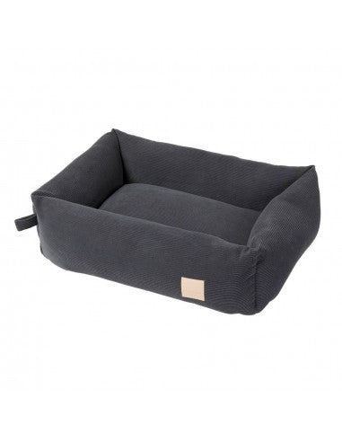 Cama para cães em bombazina FuzzYard Life Slate Grey (tamanho S)