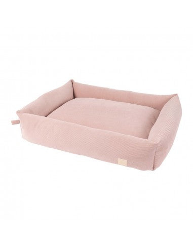 Cama para cães em bombazina FuzzYard Life Soft Blush (tamanho L)