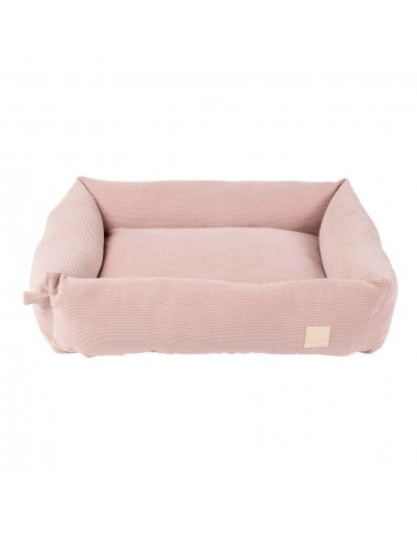 Cama para cães em bombazina FuzzYard Life Soft Blush (tamanho M)