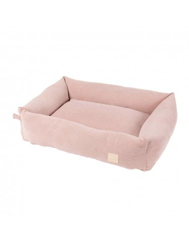 Cama para cães em bombazina FuzzYard Life Soft Blush (tamanho M)