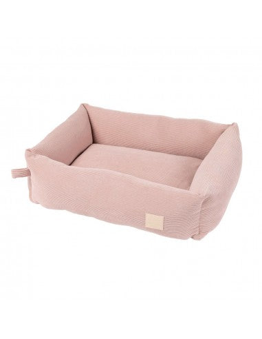 Cama para cães em bombazina FuzzYard Life Soft Blush (tamanho S)