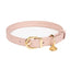 Coleira para cães em pele vegana FuzzYard Atelier Soft Blush (tamanho M)