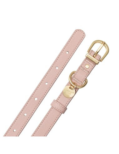 Coleira para cães em pele vegana FuzzYard Atelier Soft Blush (tamanho M)