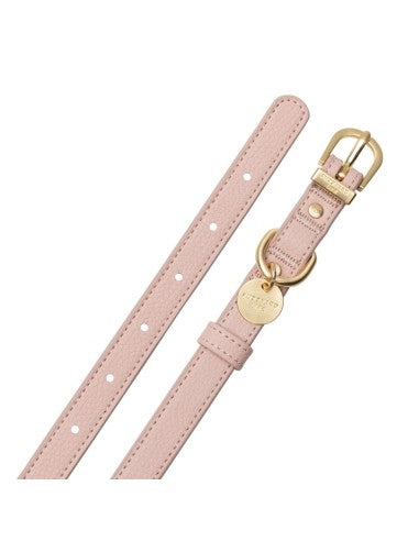 Coleira para cães em pele vegana FuzzYard Atelier Soft Blush (tamanho S)