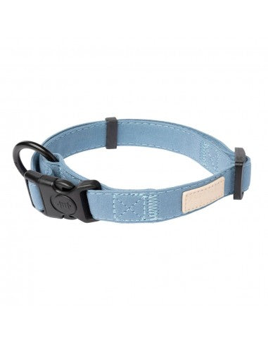 Coleira para cães em algodão FuzzYard Life French Blue (tamanho M)