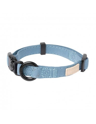 Coleira para cães em algodão FuzzYard Life French Blue (tamanho S)