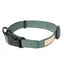 Coleira para cães em algodão FuzzYard Life Myrtle Green (tamanho L)