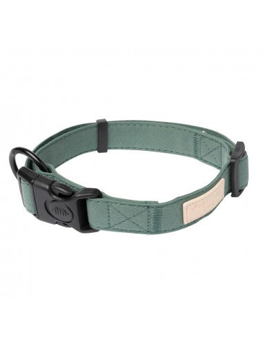 Coleira para cães em algodão FuzzYard Life Myrtle Green (tamanho L)