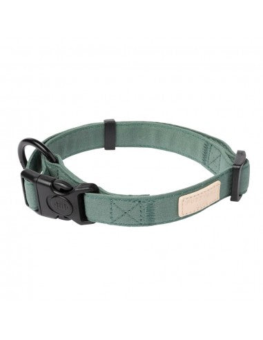 Coleira para cães em algodão FuzzYard Life Myrtle Green (tamanho M)