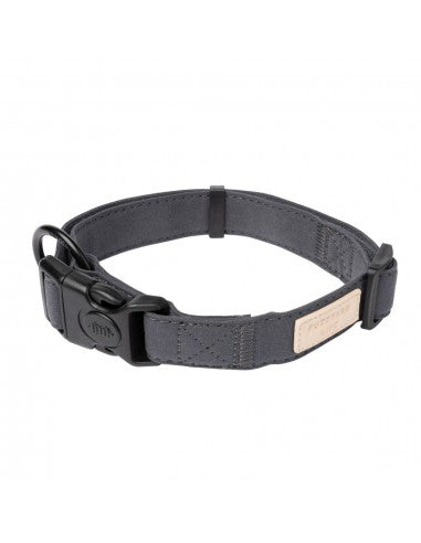 Coleira para cães em algodão FuzzYard Life Slate Grey (tamanho L)