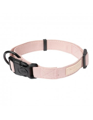 Coleira para cães em algodão FuzzYard Life Soft Blush (tamanho L)