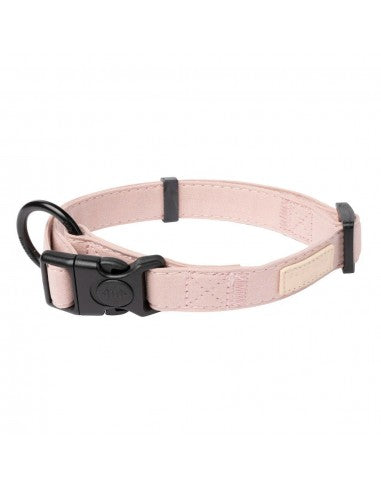 Coleira para cães em algodão FuzzYard Life Soft Blush (tamanho M)