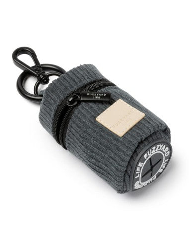 Dispensador de sacos para cão em bombazina FuzzYard Life Slate Grey