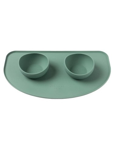 Base para comedouro de cão em silicone FuzzYard Life Myrtle Green