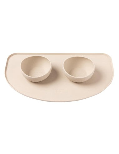 Tapete para comedouro de cão em silicone FuzzYard Life Sandstone