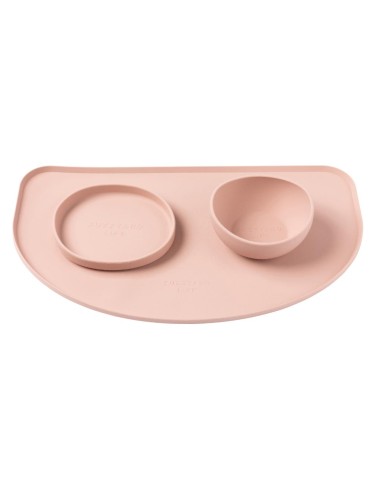 Tapete para comedouro de cão em silicone FuzzYard Life Soft Blush