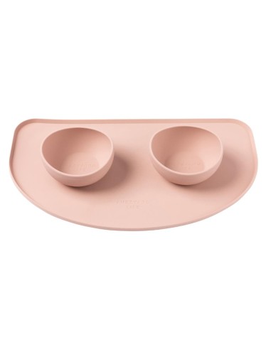 Tapete para comedouro de cão em silicone FuzzYard Life Soft Blush