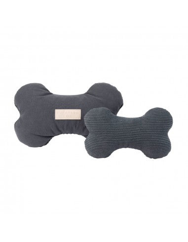 Osso de peluche para cães FuzzYard Life Slate Grey (tamanho S)