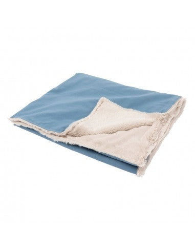 Manta reversível para cães FuzzYard Life French Blue (tamanho L)