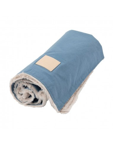 Manta reversível para cães FuzzYard Life French Blue (tamanho S)