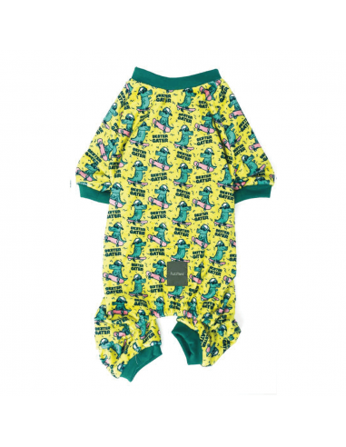 Pijama para cães friorentos FuzzYard Sk8ter Gator (tamanho 1)