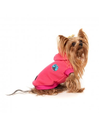 Camisola com capuz para cães FuzzYard The Homies, rosa (tamanho 1)