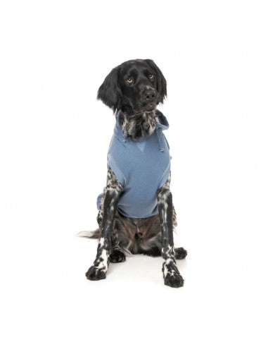Camisola com capuz para cães FuzzYard Treats, azul (tamanho 6)