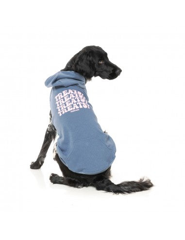 Camisola com capuz para cães FuzzYard Treats, azul (tamanho 6)
