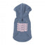 Camisola com capuz para cães FuzzYard Treats, azul (tamanho 7)