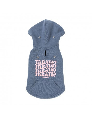 Camisola com capuz para cães FuzzYard Treats, azul (tamanho 7)
