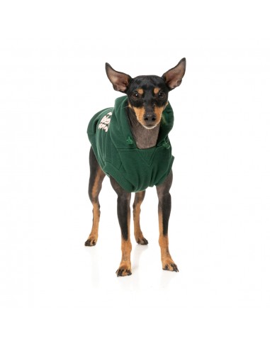 Camisola com capuz para cães FuzzYard Treats, verde (tamanho 1)