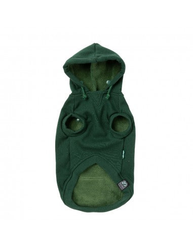 Camisola com capuz para cães FuzzYard Treats, verde (tamanho 6)