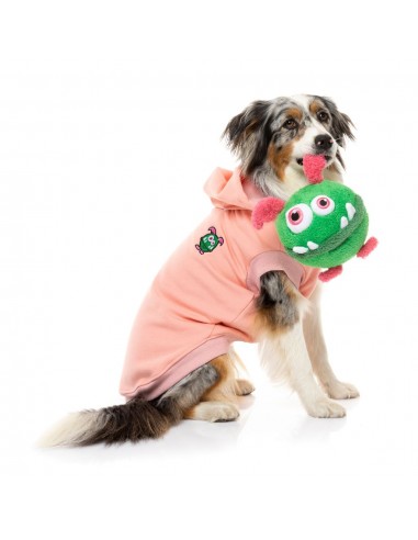 Camisola com capuz para cães FuzzYard Yardsters, rosa (tamanho 5)